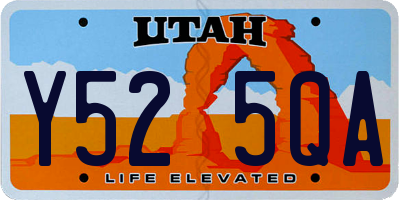UT license plate Y525QA