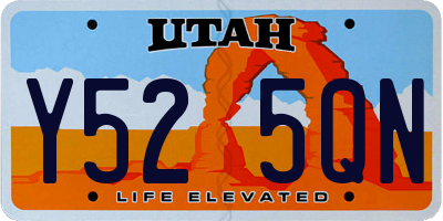 UT license plate Y525QN