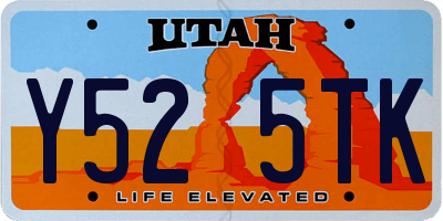 UT license plate Y525TK