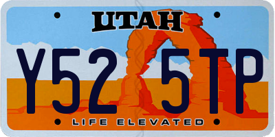 UT license plate Y525TP