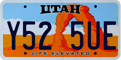 UT license plate Y525UE