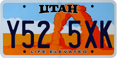 UT license plate Y525XK