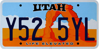 UT license plate Y525YL