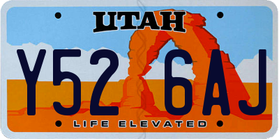 UT license plate Y526AJ