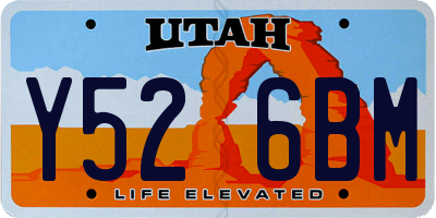 UT license plate Y526BM