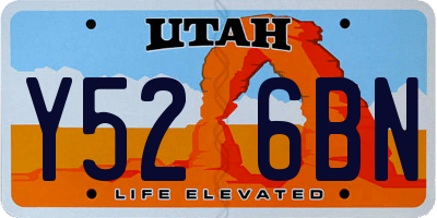 UT license plate Y526BN