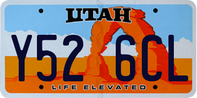 UT license plate Y526CL