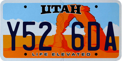 UT license plate Y526DA