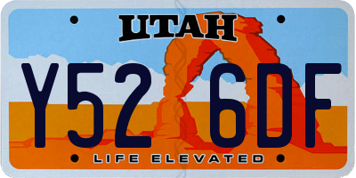 UT license plate Y526DF