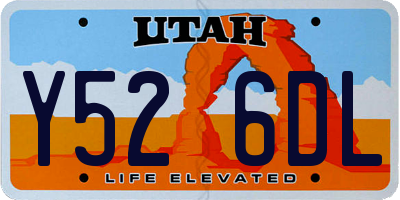 UT license plate Y526DL