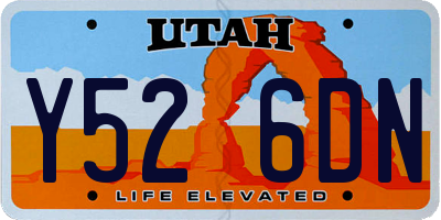 UT license plate Y526DN