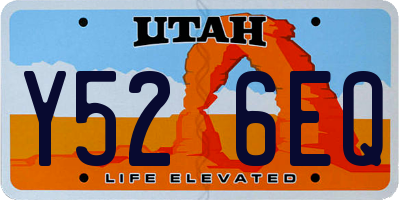 UT license plate Y526EQ