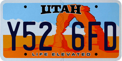 UT license plate Y526FD