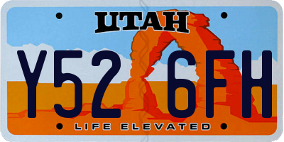 UT license plate Y526FH