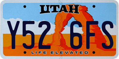UT license plate Y526FS