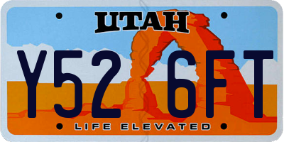 UT license plate Y526FT