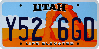 UT license plate Y526GD