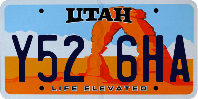 UT license plate Y526HA
