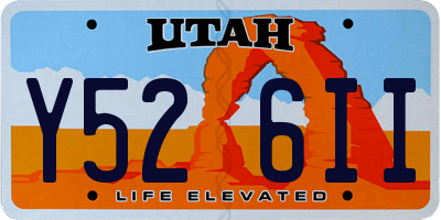 UT license plate Y526II