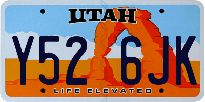 UT license plate Y526JK