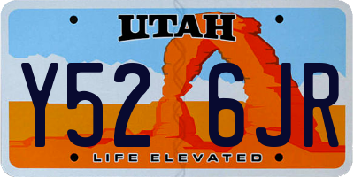 UT license plate Y526JR