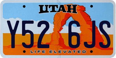 UT license plate Y526JS