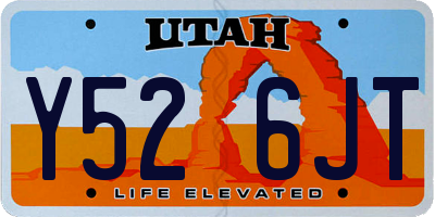 UT license plate Y526JT