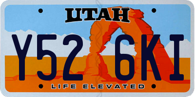 UT license plate Y526KI