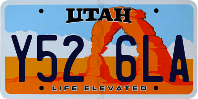 UT license plate Y526LA