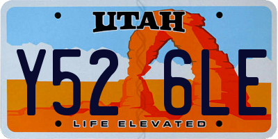 UT license plate Y526LE