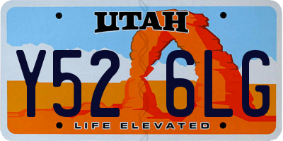 UT license plate Y526LG