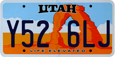 UT license plate Y526LJ