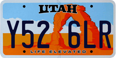 UT license plate Y526LR