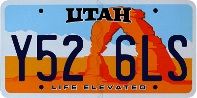 UT license plate Y526LS