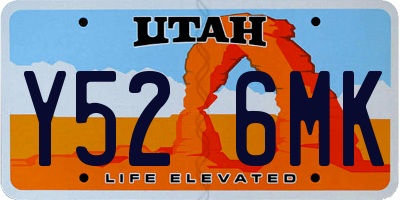 UT license plate Y526MK