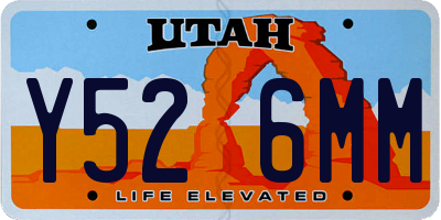 UT license plate Y526MM