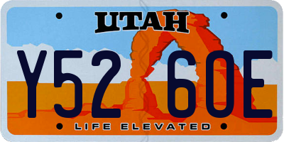UT license plate Y526OE