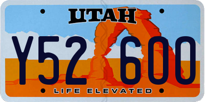 UT license plate Y526OO