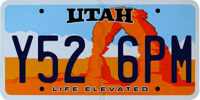 UT license plate Y526PM