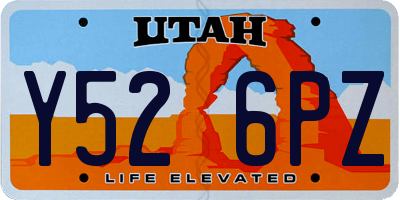 UT license plate Y526PZ