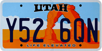 UT license plate Y526QN