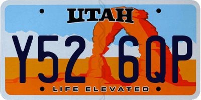 UT license plate Y526QP