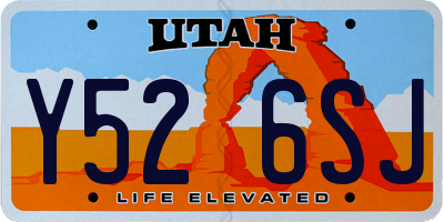 UT license plate Y526SJ
