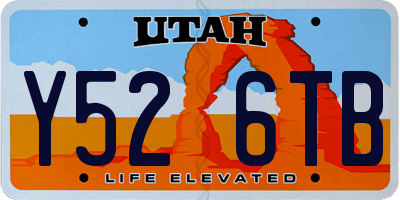UT license plate Y526TB