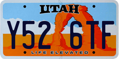 UT license plate Y526TF
