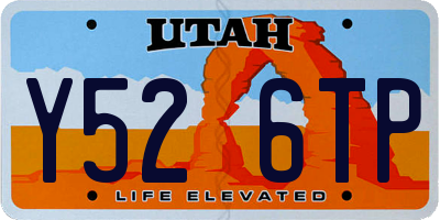 UT license plate Y526TP