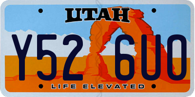 UT license plate Y526UO