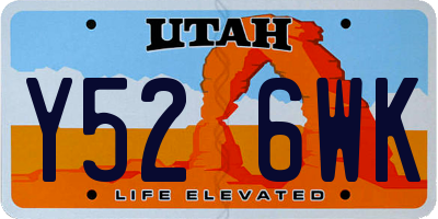 UT license plate Y526WK