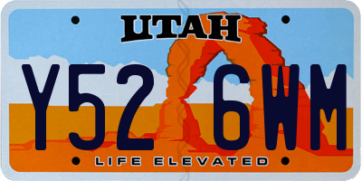 UT license plate Y526WM