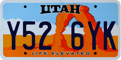 UT license plate Y526YK